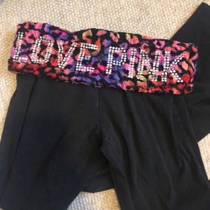 Boot cut Victoria’s Secret pink yoga pants